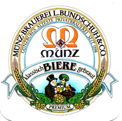 günzburg gz-by münz quad 3a (180-klassisch biere gebraut-blasser druck)